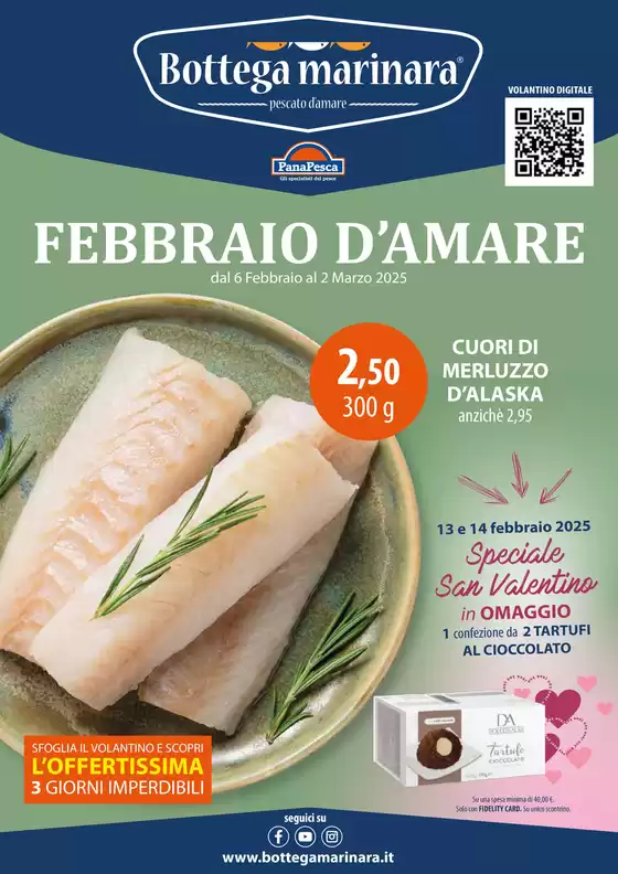 Volantino Panapesca a Modena | Febbraio d'amare | 6/2/2025 - 2/3/2025