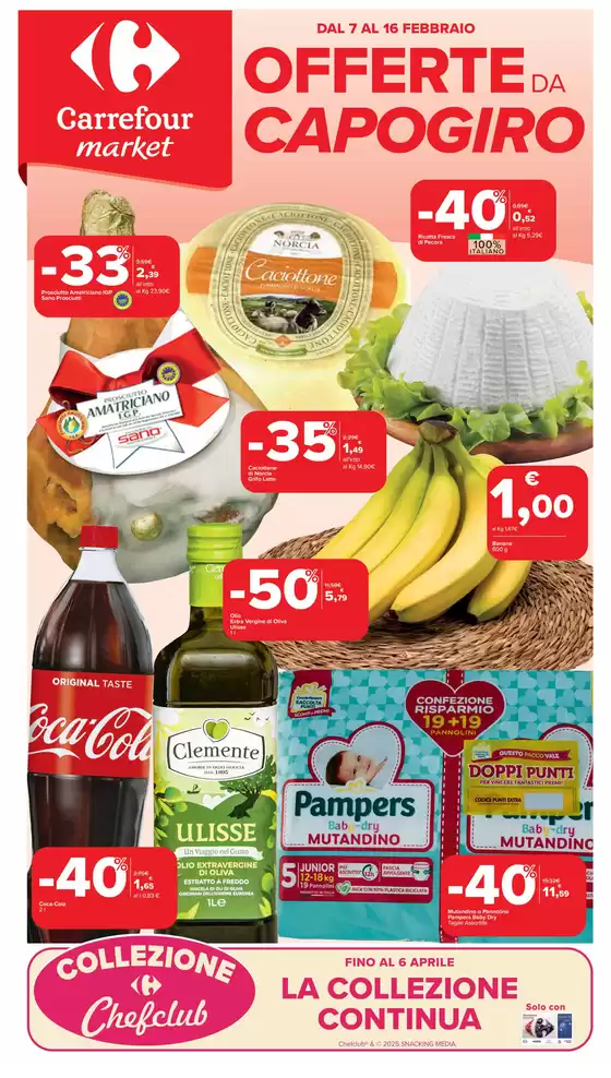 Volantino Carrefour Market a Rieti | Offerte da capogiro | 7/2/2025 - 16/2/2025