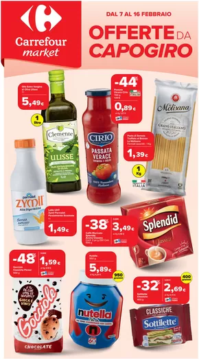 Volantino Carrefour Market a Sabaudia | Offerte da capogiro | 7/2/2025 - 16/2/2025