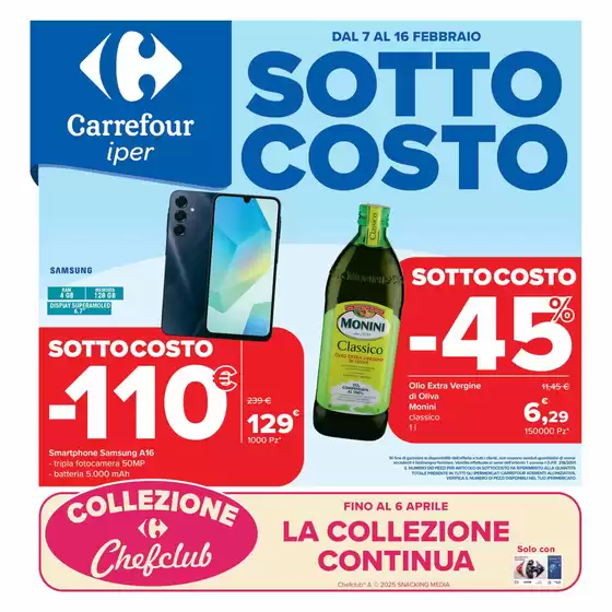 Volantino Carrefour Ipermercati a Sassari | Sottocosto  | 7/2/2025 - 16/2/2025