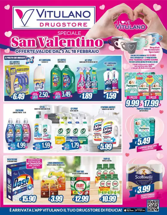 Volantino Vitulano Drugstore a Lucera | San Valentino | 5/2/2025 - 18/2/2025