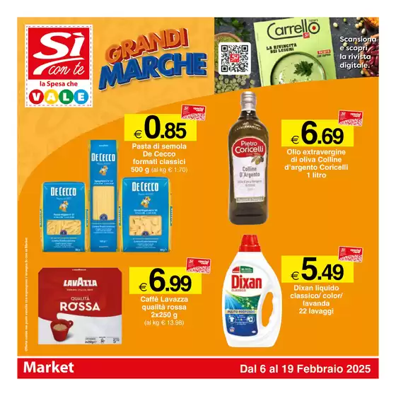 Volantino Si con te market a Civitanova Marche | Grandi Marche | 6/2/2025 - 19/2/2025