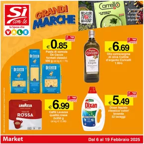 Offerte di Iper e super a Fermo | Grandi Marche in Si con te market | 6/2/2025 - 19/2/2025