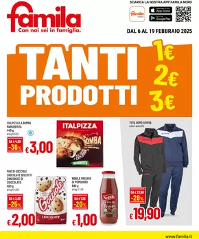 Offerte di Iper e super a Noventa Vicentina | Tanti prodotti 1€ 2€ 3€ in Famila | 6/2/2025 - 19/2/2025