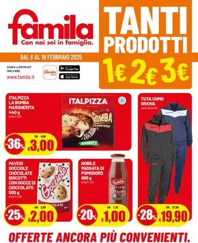 Offerte di Iper e super a Alseno | Tanti prodotti 1€ 2€ 3€ in Famila | 6/2/2025 - 19/2/2025