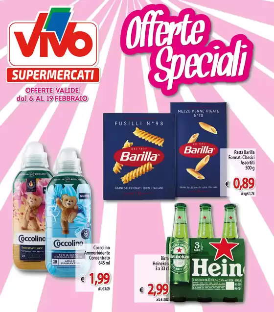 Volantino Vivo Supermercati a Nettuno | Offerte speciali | 6/2/2025 - 19/2/2025