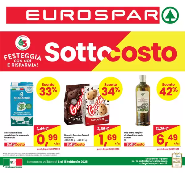 Volantino Eurospar a Rovereto | Sottocosto  | 6/2/2025 - 19/2/2025