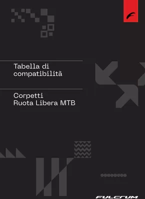 Volantino Fulcrum a Bergamo | Corpetti Ruota Libera MTB | 6/2/2025 - 31/12/2025