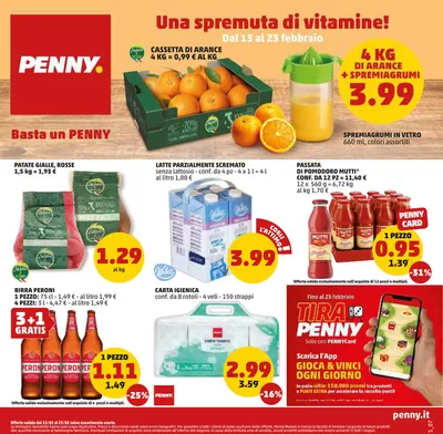 Volantino PENNY a Vittoria | Una spremuta di vitamine! | 13/2/2025 - 23/2/2025