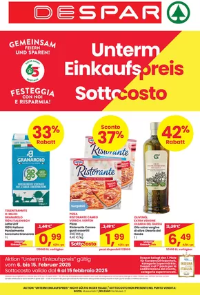 Offerte di Iper e super a Cortina d'Ampezzo | Sottocosto  in Despar | 6/2/2025 - 19/2/2025