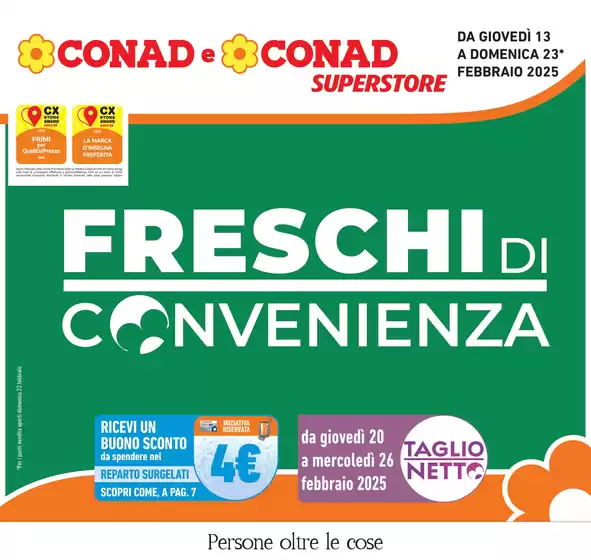 Volantino Conad Superstore a Castelfidardo | Freschi di convenienza | 13/2/2025 - 23/2/2025