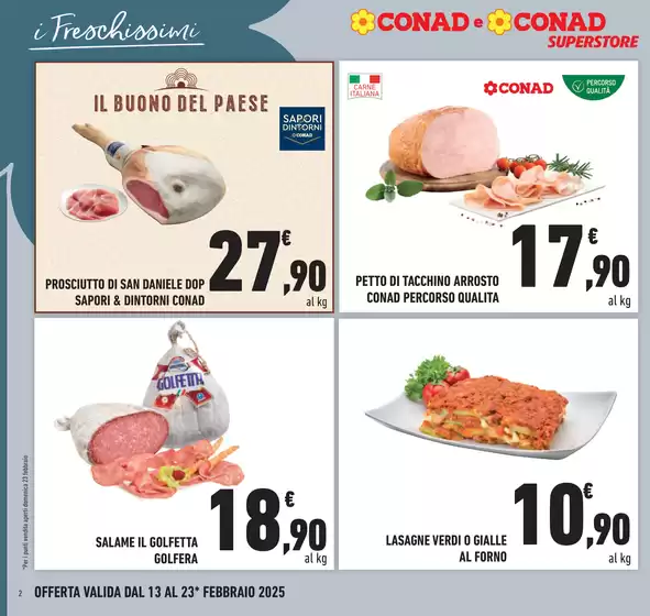 Volantino Conad Superstore a Castelfidardo | Freschi di convenienza | 13/2/2025 - 23/2/2025