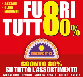 Offerte di Infanzia e giochi a Porto Torres | Sconto 80% in Macro | 6/2/2025 - 28/2/2025