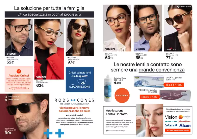 Volantino Spaccio Occhiali Vision a Montecchio Maggiore | Saldi fino al 70% | 6/2/2025 - 28/2/2025