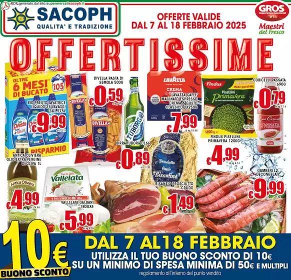 Volantino Sacoph a Roma | Offertissime | 7/2/2025 - 18/2/2025