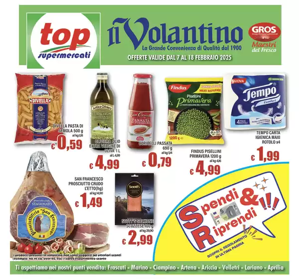 Volantino Top Supermercati a Velletri | Catalogo TopSupermercati | 7/2/2025 - 18/2/2025