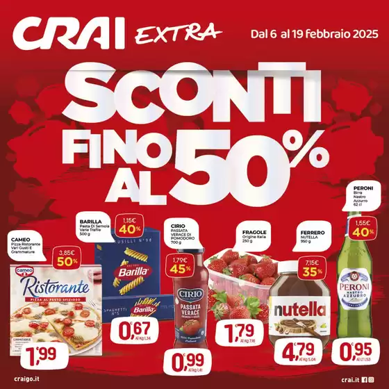 Volantino Crai | Sconti fino al 50% | 6/2/2025 - 19/2/2025