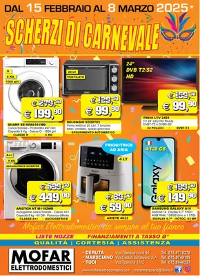 Offerte di Elettronica a San Martino In Campo | Scherzi di carnevale in Mofar Elettrodomestici | 15/2/2025 - 8/3/2025