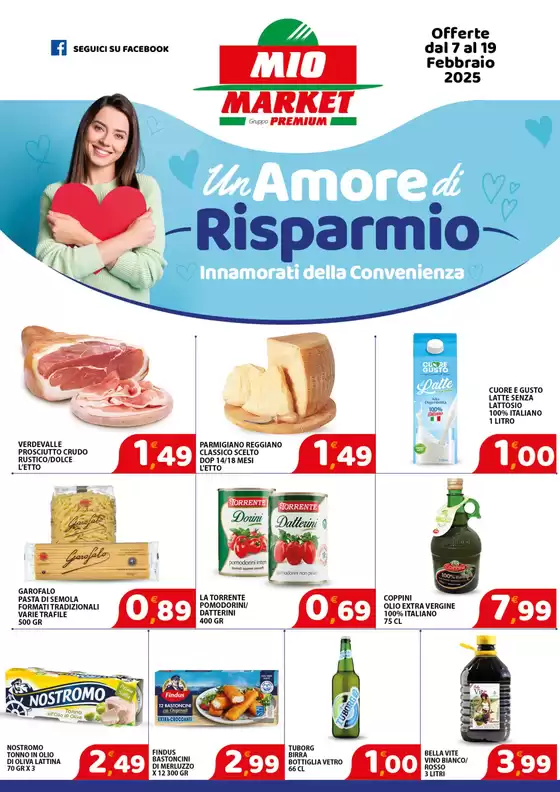 Volantino Mio Market a Marcianise | L'amore di risparmio | 7/2/2025 - 19/2/2025