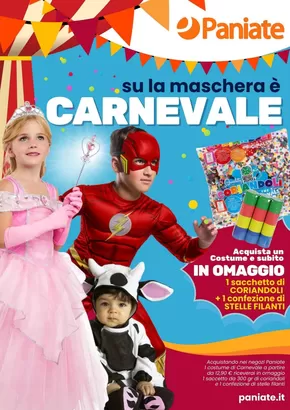 Offerte di Infanzia e giochi a Castagnito | Su la maschera e Carnevale in Paniate | 7/2/2025 - 28/2/2025