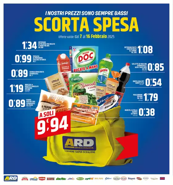 Volantino ARD Discount a Palermo | Prezzi tondi  | 7/2/2025 - 16/2/2025