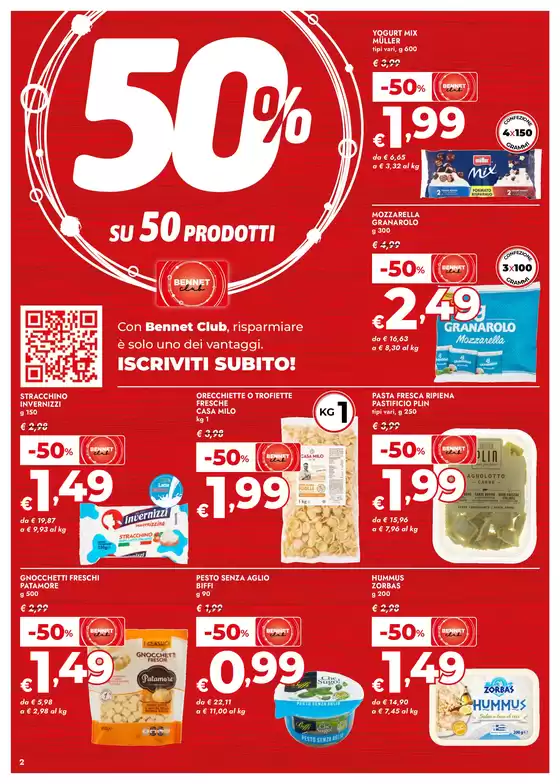 Volantino Bennet a Vaprio d'Adda | Sconto 50% Su 50 Prodotti | 13/2/2025 - 26/2/2025