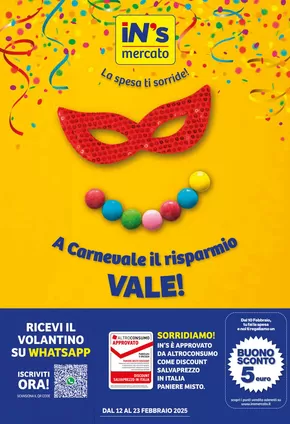 Offerte di Discount a Grumello del Monte | A carnevale il risparmio vale! in IN'S | 12/2/2025 - 23/2/2025