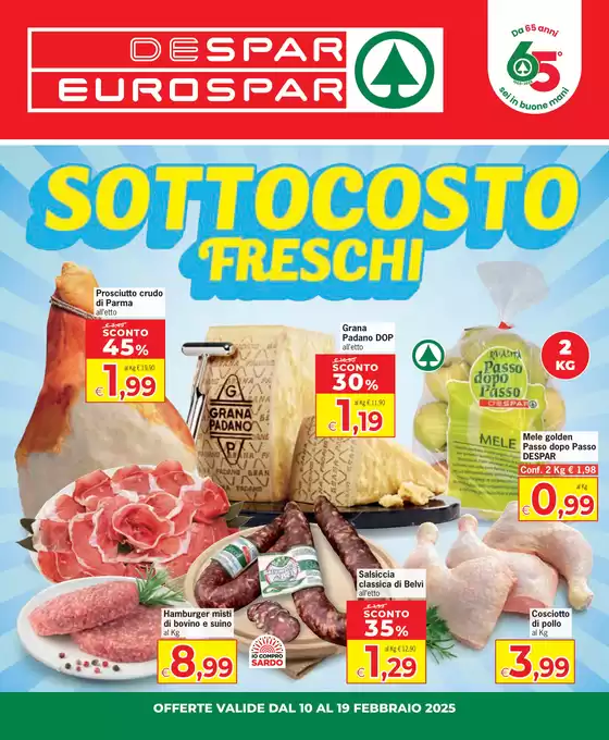 Volantino Eurospar a Porto Torres | Sottocosto freschi | 10/2/2025 - 19/2/2025