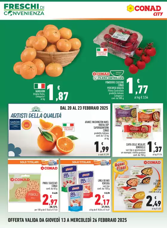 Volantino Conad City a Levanto | Freschi di convenienza | 13/2/2025 - 26/2/2025