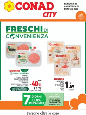 Offerte di Iper e super a Marina di Carrara | Freschi di convenienza in Conad City | 13/2/2025 - 26/2/2025