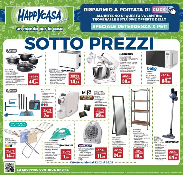 Volantino Happy Casa Store a Corato | Sotto prezzi | 12/2/2025 - 26/2/2025