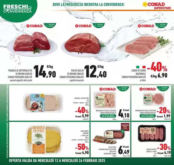 Volantino Conad Superstore a Clusone | Freschi di convenienza | 12/2/2025 - 26/2/2025