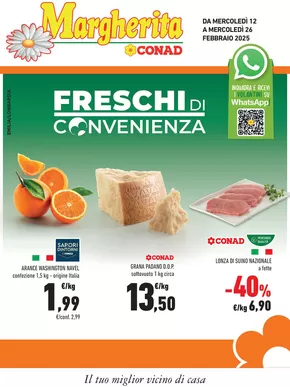 Offerte di Iper e super a Villa Carcina | Freschi di convenienza in Margherita Conad | 12/2/2025 - 26/2/2025