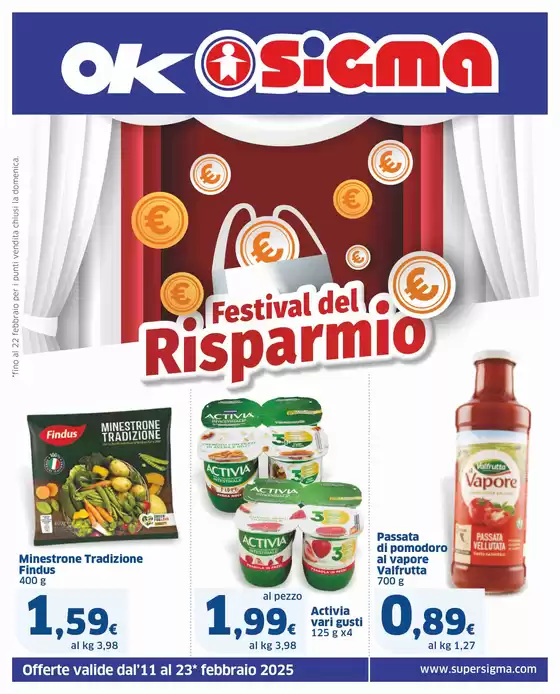 Volantino Sigma a Arsago Seprio | Festival del Risparmio , Ok Sigma | 11/2/2025 - 23/2/2025