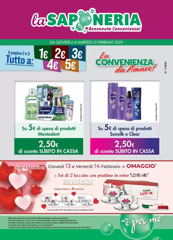 Volantino La Saponeria a Imola | La convenienza da Amare! | 10/2/2025 - 25/2/2025