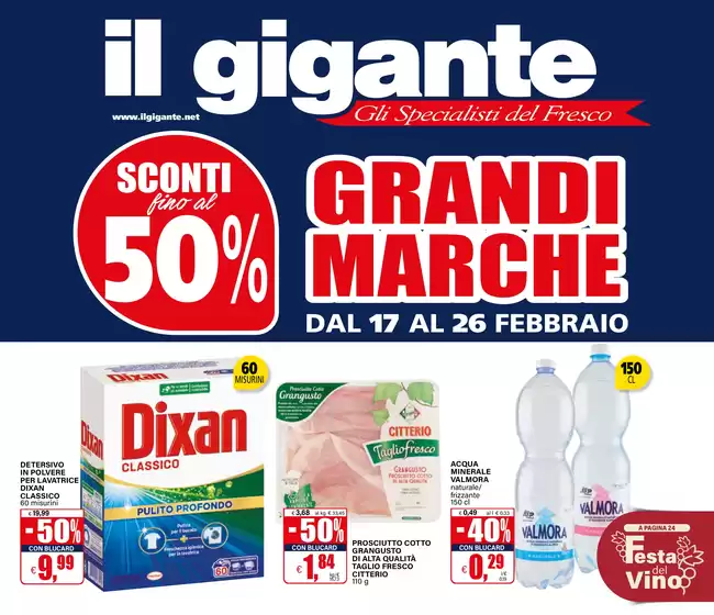 Volantino Il Gigante a Cantello | Grandi Marche Sconti fino al 50% | 17/2/2025 - 26/2/2025