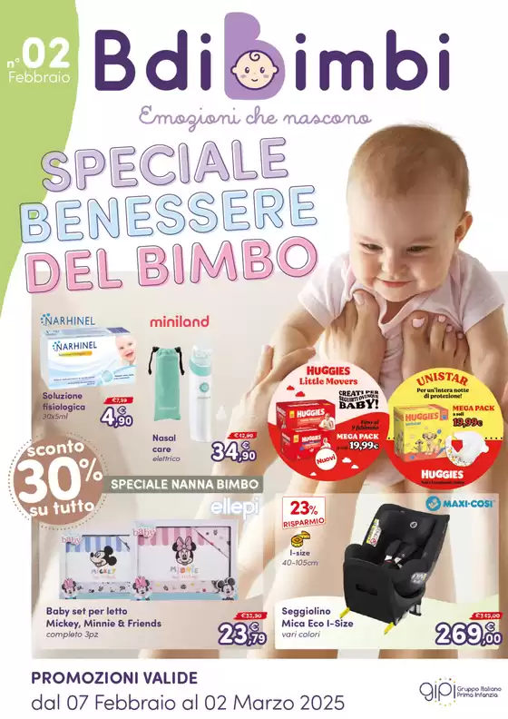 Volantino B di Bimbi a Sassari | Speciale benessere del bimbo | 10/2/2025 - 2/3/2025