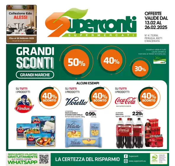 Volantino Superconti a Corridonia | Grandi sconti | 13/2/2025 - 26/2/2025