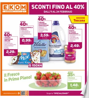 Offerte di Discount a Marina di Carrara | Sconti Fino al 40% in Ekom | 11/2/2025 - 24/2/2025