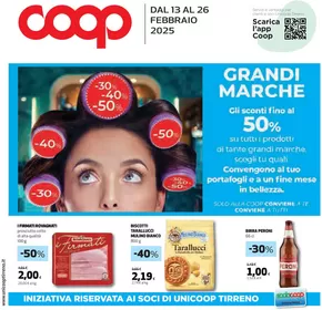 Volantino Coop a Montorio | Grandi marche -30%-40%-50% | 13/2/2025 - 26/2/2025