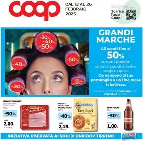 Offerte di Iper e super a Sarteano | Grandi marche -30%-40%-50% in Coop | 13/2/2025 - 26/2/2025