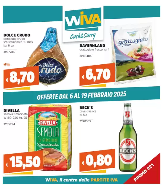 Volantino Wiva Cash&Carry a San Giorgio Ionico | Offerte | 11/2/2025 - 19/2/2025