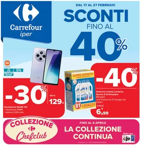 Offerte di Iper e super a Venegono Inferiore | Sconti fino al 40% in Carrefour Ipermercati | 17/2/2025 - 27/2/2025