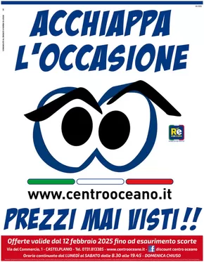 Offerte di Discount a Corinaldo | Prezzi mai visti!! in Centro Oceano | 12/2/2025 - 24/2/2025