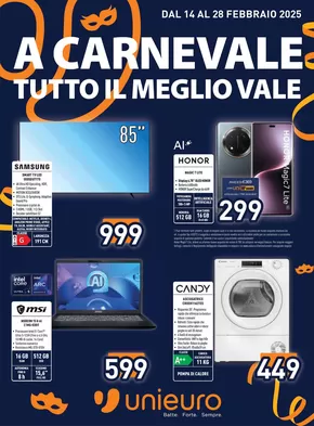 Offerte di Elettronica a Caselle PD | A Carnevale tutto il meglio vale! in Unieuro | 14/2/2025 - 28/2/2025