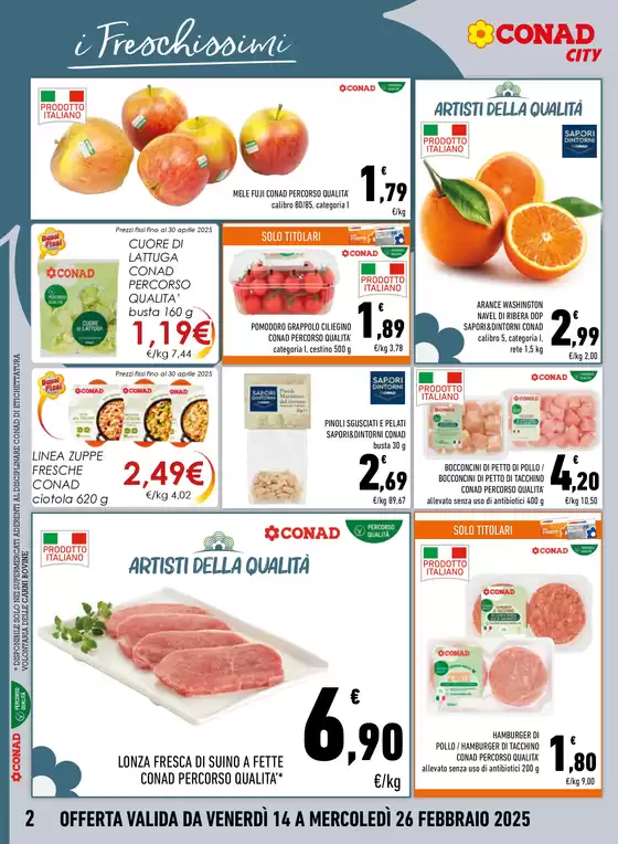 Volantino Conad City a Roseto degli Abruzzi | PREZZI KO | 14/2/2025 - 26/2/2025