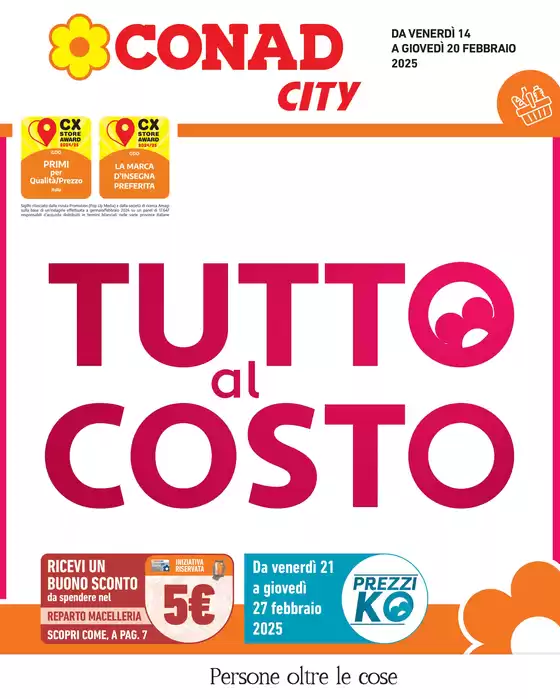 Volantino Conad City a Pasian di Prato | Tutto al costo | 14/2/2025 - 20/2/2025