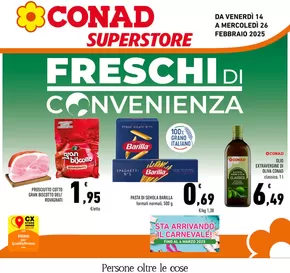 Volantino Conad Superstore a Acquaviva Picena | FRESCHI DI CONVENIENZA | 14/2/2025 - 26/2/2025