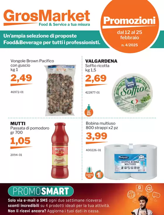 Volantino GrosMarket a Rivoli | Dal 12 al 25 febbraio | 12/2/2025 - 25/2/2025