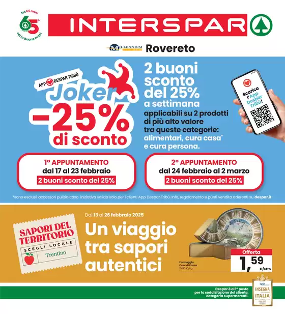 Volantino Interspar a Rovereto | Sconti fino al 50%  | 13/2/2025 - 26/2/2025